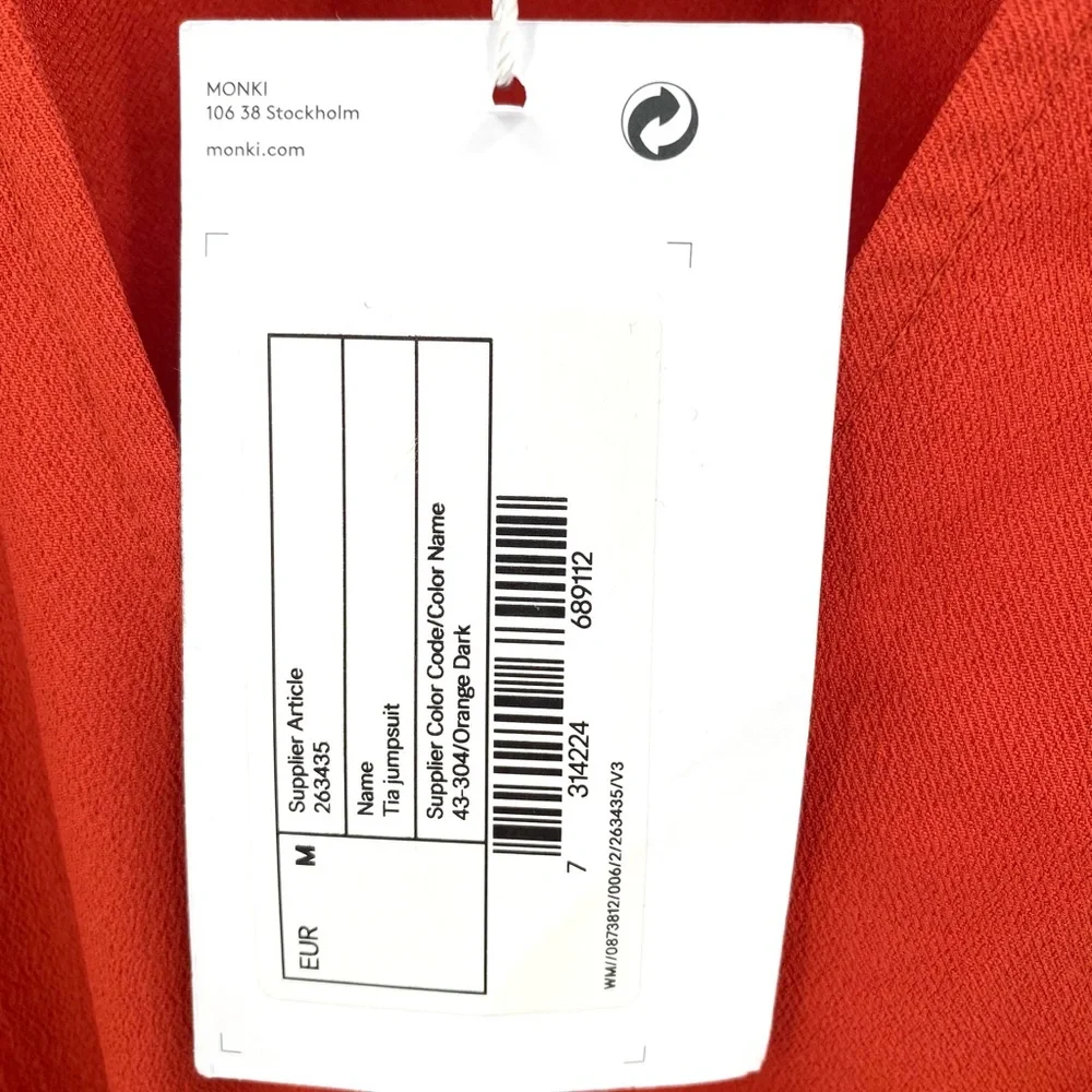 ASOS - MONKI - Tia Wrap Front Jumpsuit in Rust - Picture 10 of 11